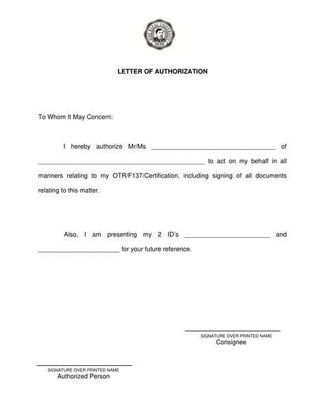 Authorization Letter To Claim Documents (10 Samples).